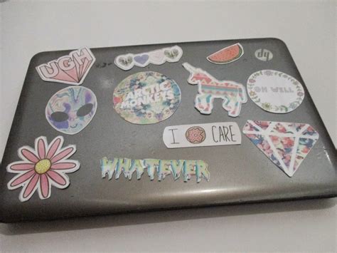 fireworksparks: Step by Step Tutorial - DIY Tumblr Laptop Stickers