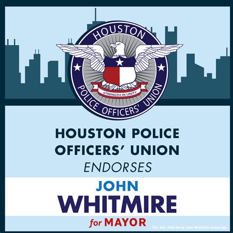 Endorse John Whitmire for Mayor