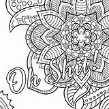 Adult Coloring Swear Words Pages sketch template