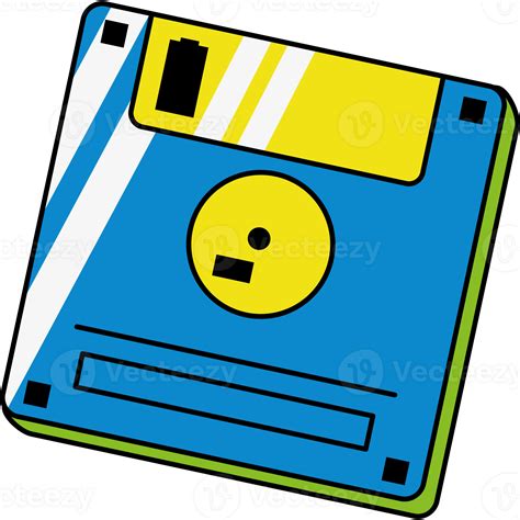 floppy disk 90s pop art icon isolated 24408344 PNG