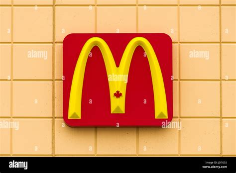 McDonalds Canada Brand Logo On Building Exterior Stock Photo - Alamy