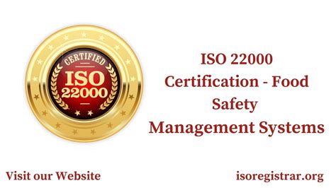 ISO 22000 Certification - Food Safety Management Systems