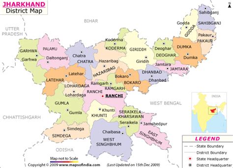 Jharkhand Map, Map of Jharkhand India, India Maps, Maps India, Maps of India, India Map, India ...