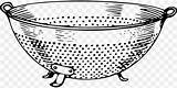 Coloring Sieve Clipart Stove Pages Template Printable Cliparts  sketch template