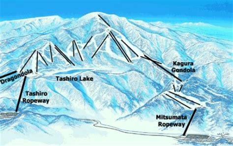 Mt Naeba/Kagura Trail map - Freeride