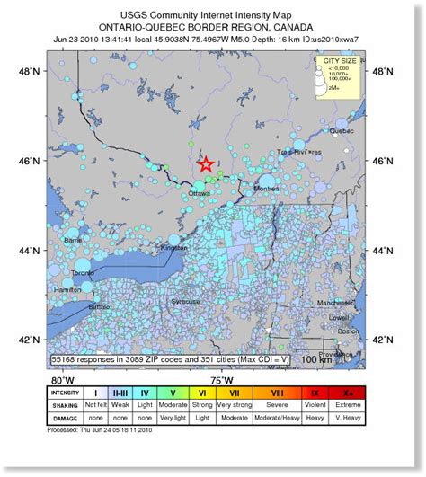 Canada: 5.0 Earthquake Struck Ontario-Quebec Border — Earth Changes ...