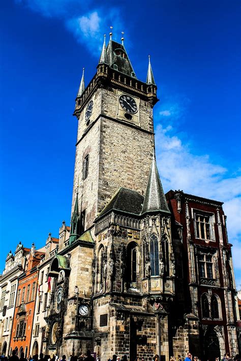 old town, town hall, the astronomical clock, heaven, sky, city center, bohemia, building, city ...