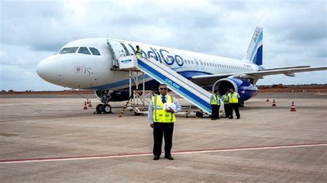 First flight arrives at Manohar International Airport in Goa from ...