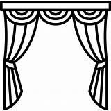 Curtains Coloring Pages sketch template