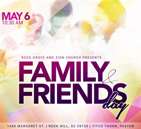 Family And Friends Day Flyer Template