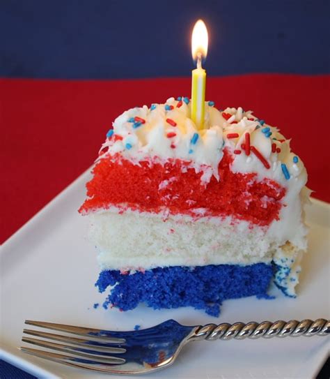 Red, White and Blue Cake Recipe