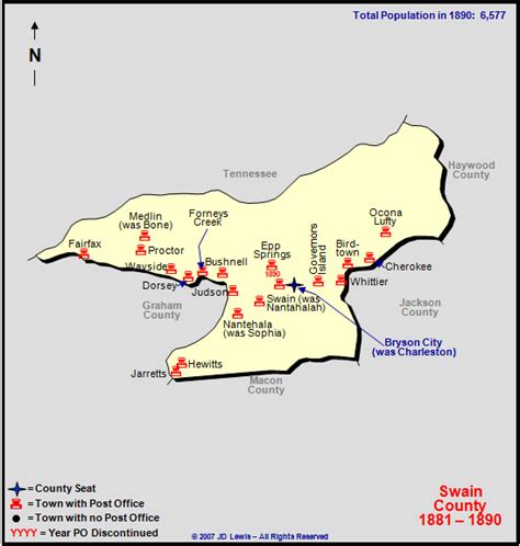 Swain County, NC - 1881 to 1890