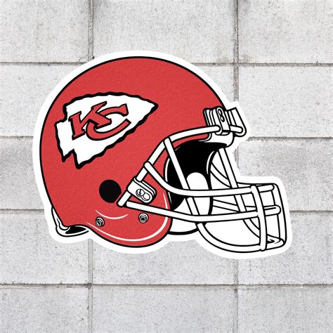 Kansas City Chiefs Helmet Decals : Sparo Kansas City Chiefs Laser Discus Decal / Helmets ...