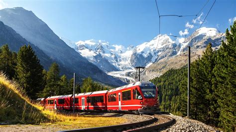 Swiss Alps by train