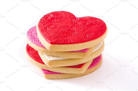 Heart-shaped cookies | High-Quality Food Images ~ Creative Market