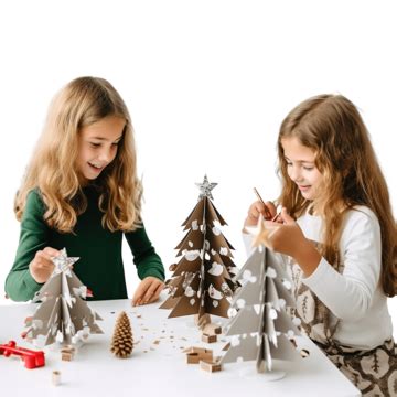 Kids Making Decor For Christmas Tree Or Gifts, Christmas Handmade Diy ...