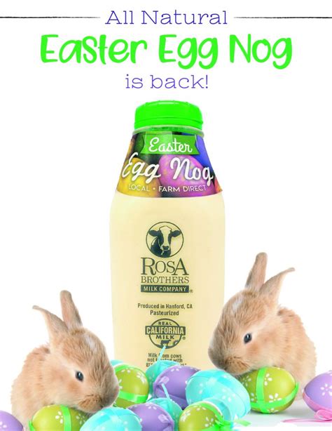 Easter Egg Nog is Back! - Rosa Brothers Milk Company