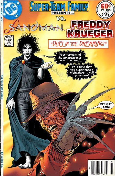 Super-Team Family: The Lost Issues!: Sandman Vs. Freddy Krueger | Joker comic, Dc comics vs ...