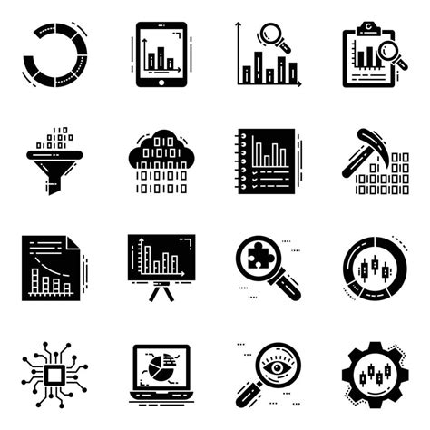 Data Analysis Solid Icons Pack 16113283 Vector Art at Vecteezy