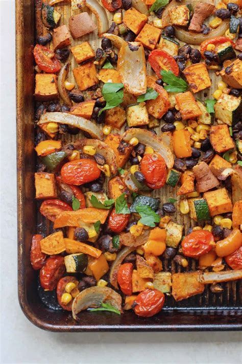 Southwestern Sheet Pan Vegan Dinner - Hummusapien