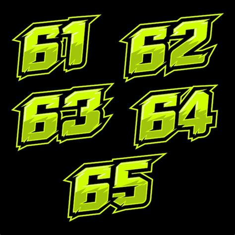 Premium Vector | Racing number design