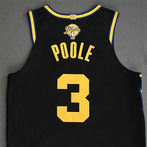 Jordan Poole - Golden State Warriors - Game-Worn City Edition Jersey - 1st Half - 2022 NBA ...