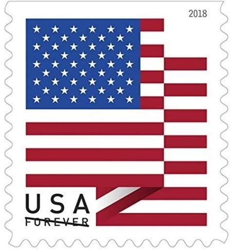 USPS Forever Stamps Postage 2019 of U.S. Flag Booklet 20 for | Etsy