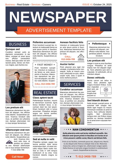 Newspaper Ad Design Templates