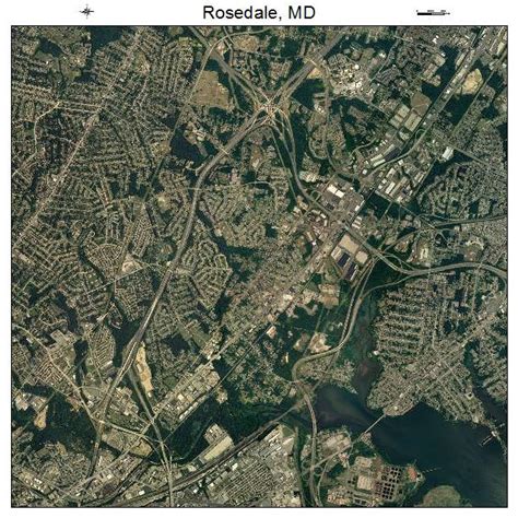 Aerial Photography Map of Rosedale, MD Maryland