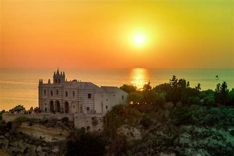 Tropea sunset stock photo. Image of scenic, italy, sunset - 165815232