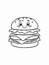 10  Free Cheeseburger Coloring Pages For Fun Printable Art sketch template
