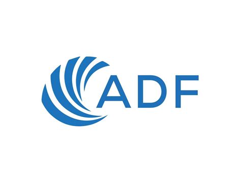 ADF Abstract business growth logo design on white background. ADF ...