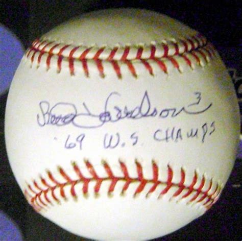 Bud Harrelson autographed baseball inscribed 69 WS Champs (OMLB New ...