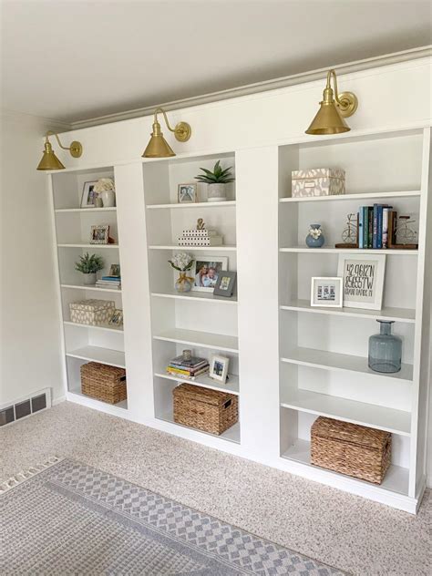 IKEA Billy Bookcase Hack: DIY Built In Bookcase - House of Navy