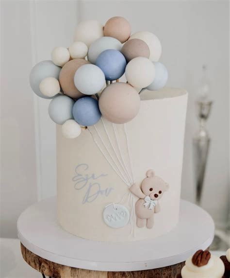 Gateau Baby Shower, Baby Shower Sweets, Baby Shower Cakes For Boys, Teddy Bear Baby Shower, Baby ...