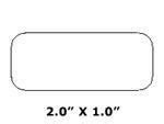 2x1 Direct Thermal Labels for the Zebra Printers, 12 Rolls of 1375, 1" Core free image download