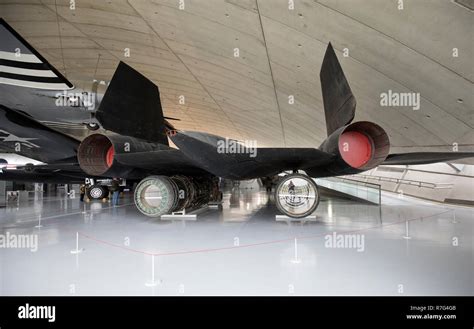 Lockheed SR-71 "Blackbird" Jet im American Air Museum, Duxford, GB ...