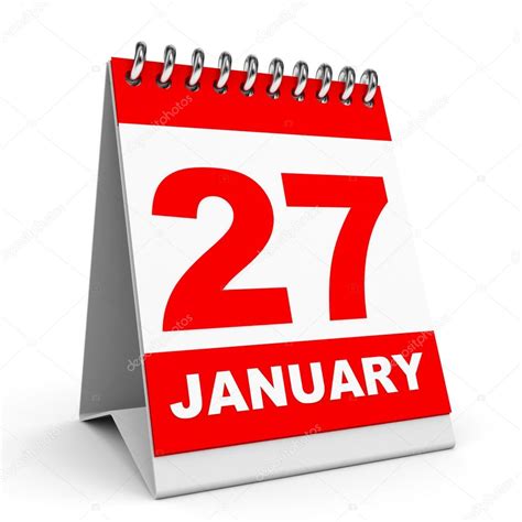 Kalender. 27 januari. — Stockfoto © iCreative3D #60232455