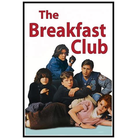 The Breakfast Club Movie Poster Print And Canvas Print – Poster ...