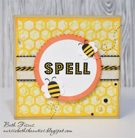 Beth's Beauties: Spelling Bee Card