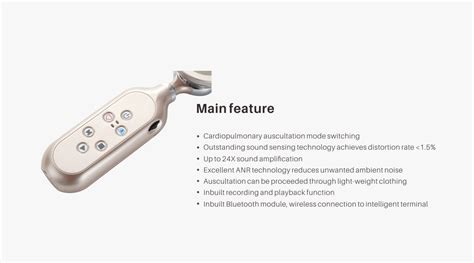 Bluetooth-enabled Cardio Pulmonary Stethoscope SIFSTETHO-1.1 - SIFSOF