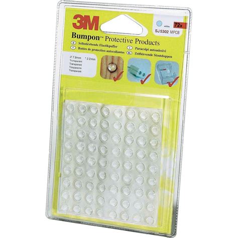 Bumpons, 2.2mm x 7.9mm, Clear, 3000 Pcs/Box ( SJ 5302 ) - Junco LLC