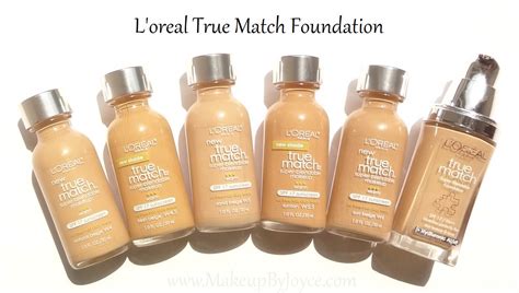 MakeupByJoyce ** !: Swatches + Comparison: L'oreal True Match Foundation SPF17