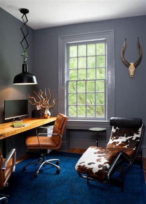 20+ Awesome Masculine Home Office Ideas - SWEETYHOMEE