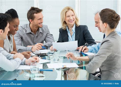 Happy Business People In Meeting Stock Photography - Image: 30550882