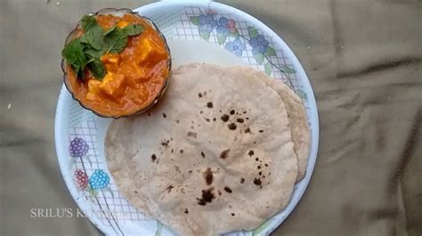 How to prepare PULKA with paneer butter masala - YouTube