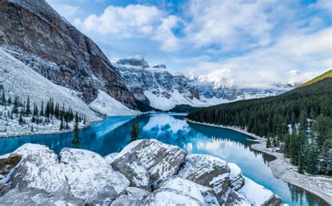 740+ Moraine Lake Winter Stock Photos, Pictures & Royalty-Free Images ...