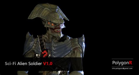 Sci Fi Alien Soldier in Characters - UE Marketplace