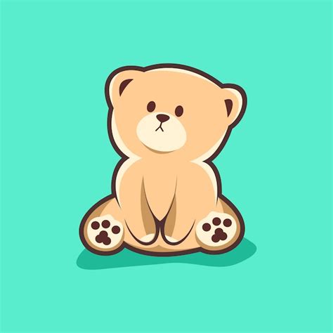 Cute bear logo | Premium Vector