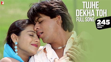 Tujhe Dekha Toh Song | Dilwale Dulhania Le Jayenge | Shah Rukh Khan, Kajol | Lata, Kumar Sanu ...